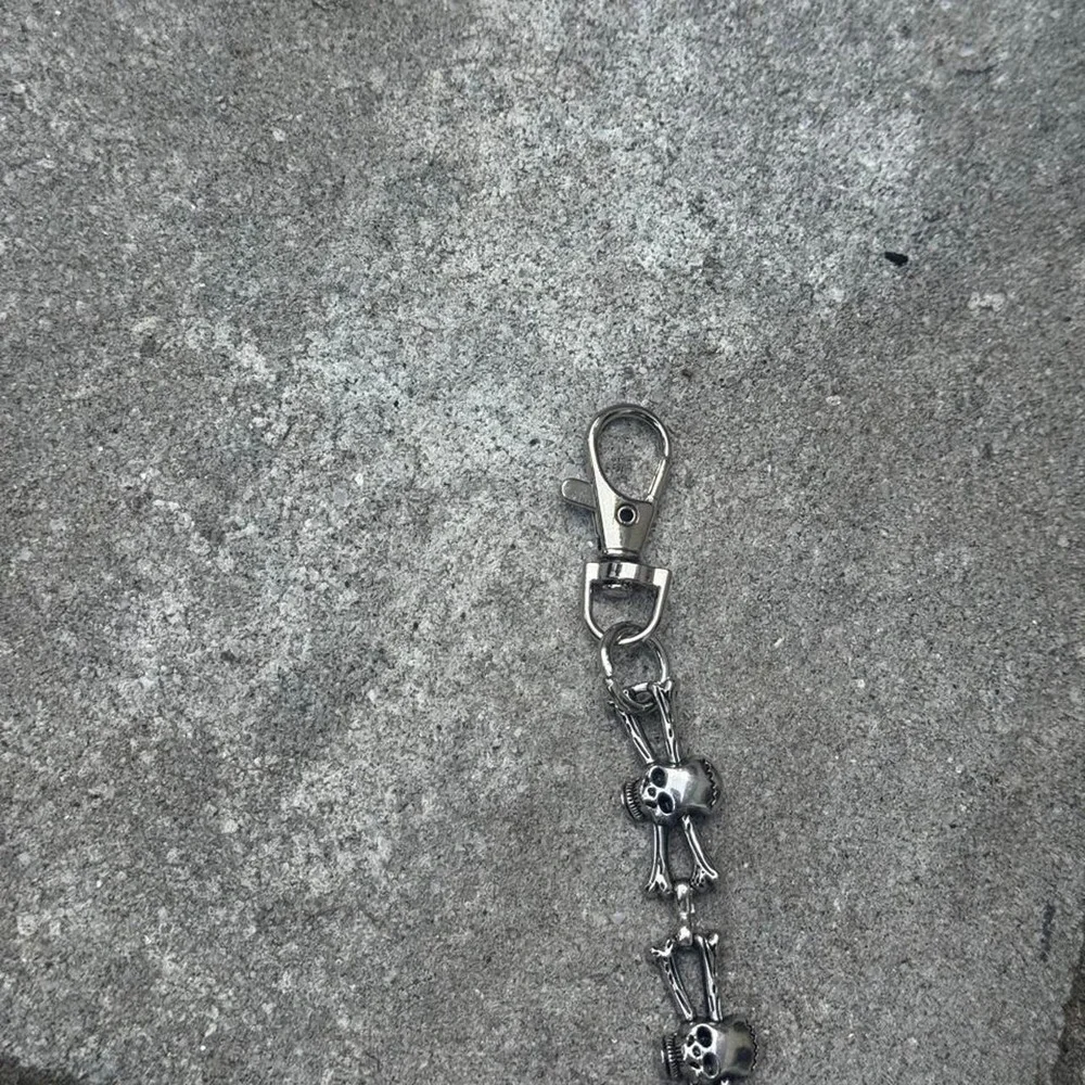 Silver skeleton Chain Wallet Chain